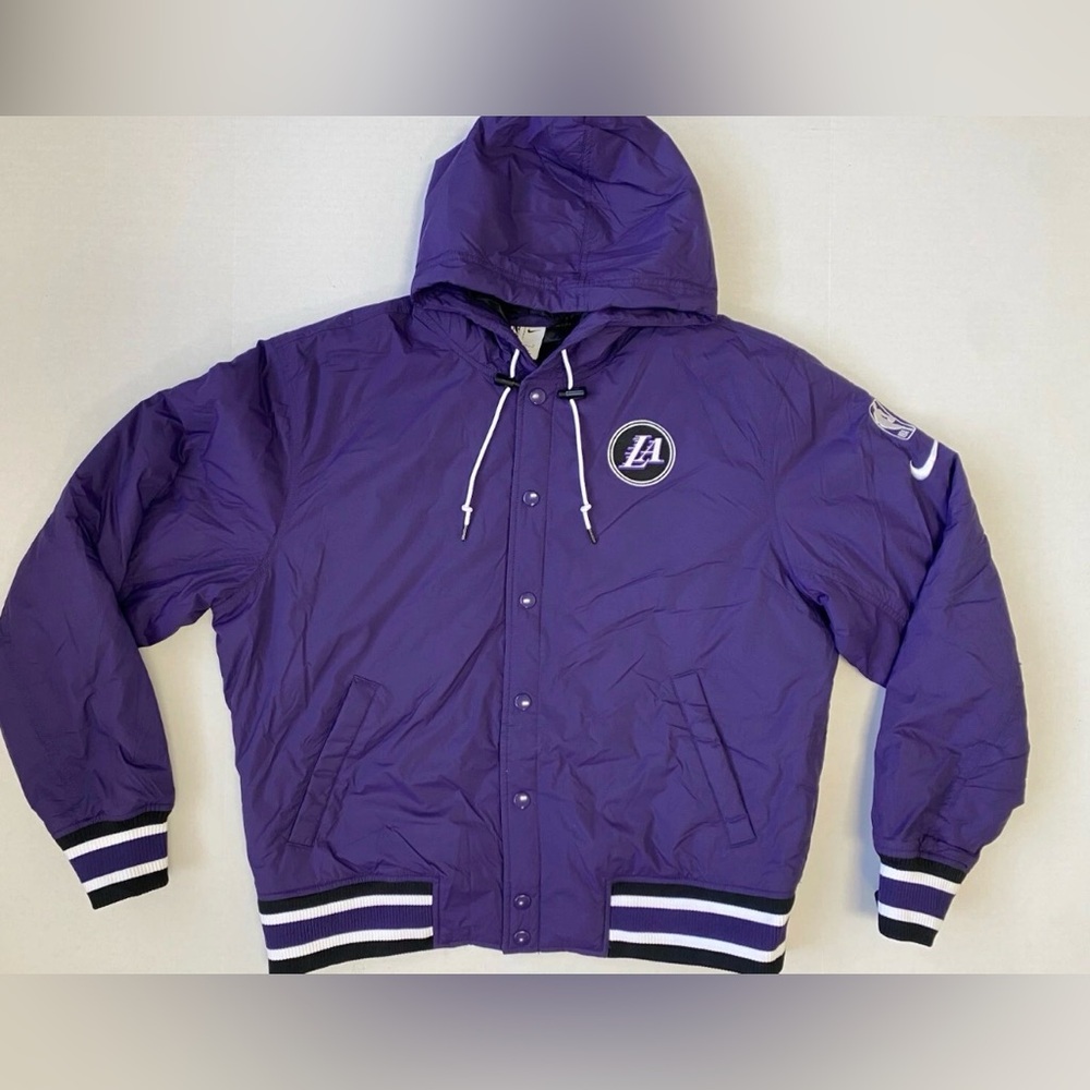 NEW Nike Los Angeles Lakers Courtside City Men Purple Jacket Mens XL - MSRP $180